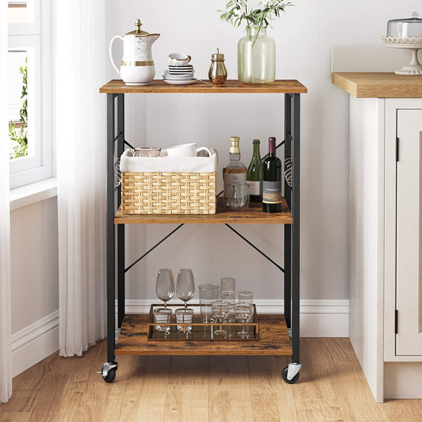 Foundry Select Drew 23.6'' Wide Rolling Kitchen Cart & Reviews Wayfair